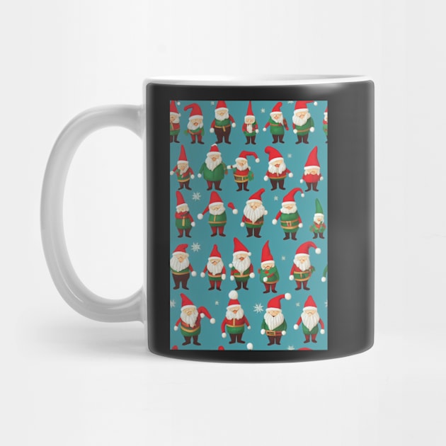 Christmas Seamless Pattern, Christmas Gnomes #11 by Endless-Designs